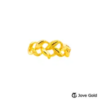 在飛比找PChome24h購物優惠-JoveGold漾金飾 女神桂冠黃金戒指