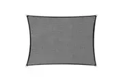 Wallaroo 280GSM Outdoor Sun Shade Sail Canopy Grey - 3m x 2.5m