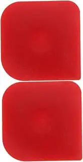Cabilock 2pcs Kitchen Cleaning Scraper Plastic Pan Dish Scraper Cake Icing Dough Tool