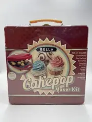 "NEW"- CAKEPOP KIT WITH METAL CARRY CASE - CAKE POP MAKER MAKE 12 AT A TIME