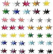 80pcs Star Iron on Patches,Iron On Stars,Sew Embroidered Patches Appliques Embellishments Small,for DIY Jeans Jackets,Clothing,Bag,Iron on Patches for Hats DIY Craft Jacket Clothing Decoration