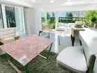 48"x30" Rose Quartz Dining Table Modern Housewarming Furniture Console Bar Desk