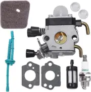 Carburetor Kit with Air Filter, Fuel Line, and Accessories for STIHL FS38 FS45