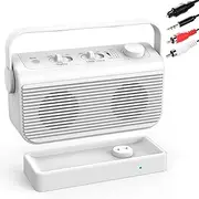 ANSTEN Voice Amplifier for TV, 30 m Range, TV Speaker Portable with SOS Switch, TV Speaker for Seniors and Hearing Impaired, No Audio Delay, Plug and Play