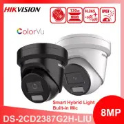 Hikvision DS-2CD2387G2H-LIU 4K 8MP ColorVu Hybrid IP Camera Color MIC POE 2.8mm