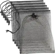 minkissy 6pcs Fish Tank Filter Pond Net Small Mesh Bag Fish Tank Mesh Pouches Aquarium Charcoal Bags Aquarium Accessories Aquarium Carbon Bags Charcoal Media Bags Storage Polyester Ball Bag