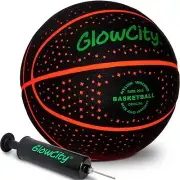 GlowCity Glow in The Dark Basketball for Teen Boy - Glowing Red Basket Ball, ...