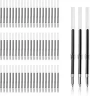 200pcs Beadable Pens Refills, 1.0mm Black Ink Ballpoint Pen Refills Replaceable Refill for Plastic Bead Pen Student Teacher Gift School Office Supplies