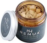HENUA Face Scrub for Blackheads and Ingrown Facial Hair Light Vanilla Face Scrub (100 gm)