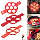 Non Stick Flipping Pancake Maker Silicone Mold Breakfast Omelette Mould 3 Shape