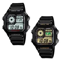 在飛比找ETMall東森購物網優惠-CASIO 卡西歐 AE-1200WH 低調方形款世界地圖多