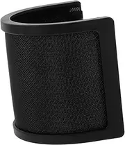 KAILIKETIY Dual Layer Pop Filter Microphone Accessory U-shaped Windscreen Shield for Recording Handheld Mic Windscreen Cover