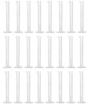 Eisco Labs 10ml Graduated Cylinders, Class B - Polypropylene - 24 Pack