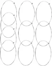 GOOHOCHY Acoustic Electric Guitar Strings 10pcs Steel Strings Set for Long-playing Experience