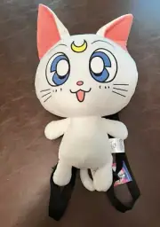 Sailor Moon Artemis Minako White Cat 15" Plush Doll Backpack Bag Toei Animation