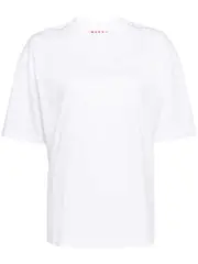 [Marni] padded-logo organic-cotton T-shirt 38 White