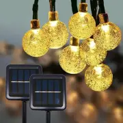 Updated Solar String Lights Outdoor Waterproof 2 Pack 120 Led 72ft Warm White...