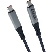 Laser 1m 100W USB-C to USB-C Braided Cable