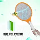 AA Cordless Rechargeable Electric Fly Mosquito Swatter Bug Zapper Racket