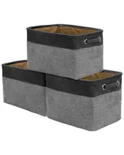 Sorbus Set of 3 Twill Storage Basket Set