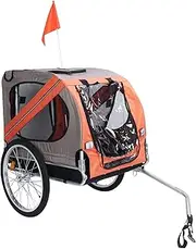 EVTSCAN Pet Stroller, PT006 Pet Dog Bike Bicycle Collapsible Trailer Pet Ourdoor Stroller for Cats Dogs