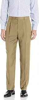 [Linea Naturale] Men's Pleated Travel Genius Microfiber Trouser