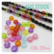 100x Kids Beads Hair Jewelry Making Dreadlocks Braid Ponytail Crafts Colorful AU