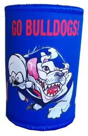 Western Go Bulldogs Mascot Paul Harvey Design Can Cooler Stubby Holder