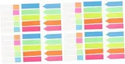 Operitacx 6 Books of Professional Highlight Strips Transparent Colored Sticky Index Tabs for Reading Practical Note Markers for Office Supplies and Study Use