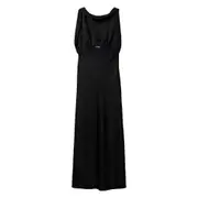 [Miu Miu] Miu Miu Satin Maxi Dress 40 IT BLACK