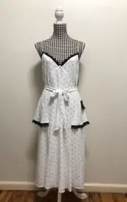 Cooper St Dress White Portia Lace Trim Slip Dress, Size 10 New With Tag (1376Z)
