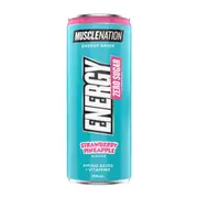 Muscle Nation Zero Sugar Energy Drink Strawberry Pineapple 250mL