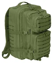 Brandit US Cooper Lasercut L Backpack, green for Men One Size