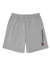 [Champion] Script Jersey Shorts in Grey Marle