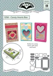 Karen Burniston Candy Hearts Box Die