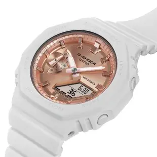 【CASIO 卡西歐】G-SHOCK ITZY Lia 配戴款 粉紅金八角農家橡樹手錶 女錶(GMA-S2100MD-7A)