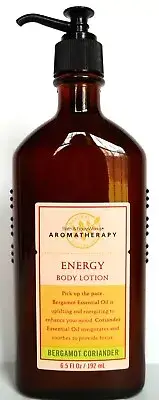 Bath Body Works Aromatherapy BERGAMOT CORIANDER Body Lotion, 6.5 oz., NEW
