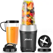 Stelive 1000W Electric Juice Blender Portable Blender Fresh Juice Mixer Smoothie Maker Electric Shakes Juicer Machine (Black)