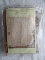 Unique Home Decorations One Curtain Panel Ivory Theresa Jacquard 58"x84" Vintage