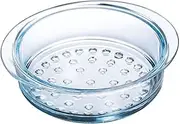 Pyroflam Borosilicate Clear Glass Steamer Basket, 20cm