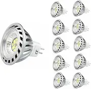 CY LED 6W MR16 G53 LED Bulbs, 50W Halogen Bulbs Equivalent, 500lm, Warm White,3000K,45°Beam Angle,Recessed Lighting,Track Lighting, LED Light Bulbs, Pack of 10 Units
