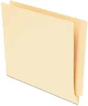 End Tab File Folders, Straight Tab, Letter, Manila, 75/Box