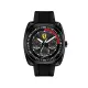 【Ferrari 法拉利】競速大錶框方形時尚三眼賽車腕錶-質感黑/FA0830320