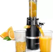 Compact Slow Juicer, Cold Press Juice Extractor With Brush