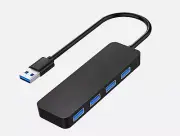 Tymyp USB 3.0 Hub 4-Port, Extender USB to USB Splitter for Laptop MacBook Pro