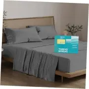100% Egyptian Cotton Sheets King Size - 800 High Thread Count Sheets King, 4