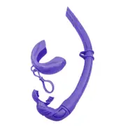 Flexible Rolls Up Snorkel Silicone Folding Snorkel with Compacts Storage Case Freediving & Snorkeling Snorkel Easy to Use Violet