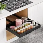 Slide Out Cabinet Organizer - Pull Out Drawers (12.6'' to 21.6'') for Kitchen Ca