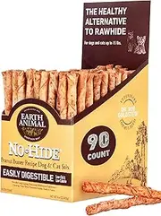 Earth Animal No Hide Peanut Butter Dog Chews (Peanut Butter, 90 Stix (Bulk Box))