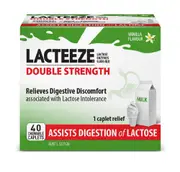 Lacteeze Double Strength 40 Chewable Caplets